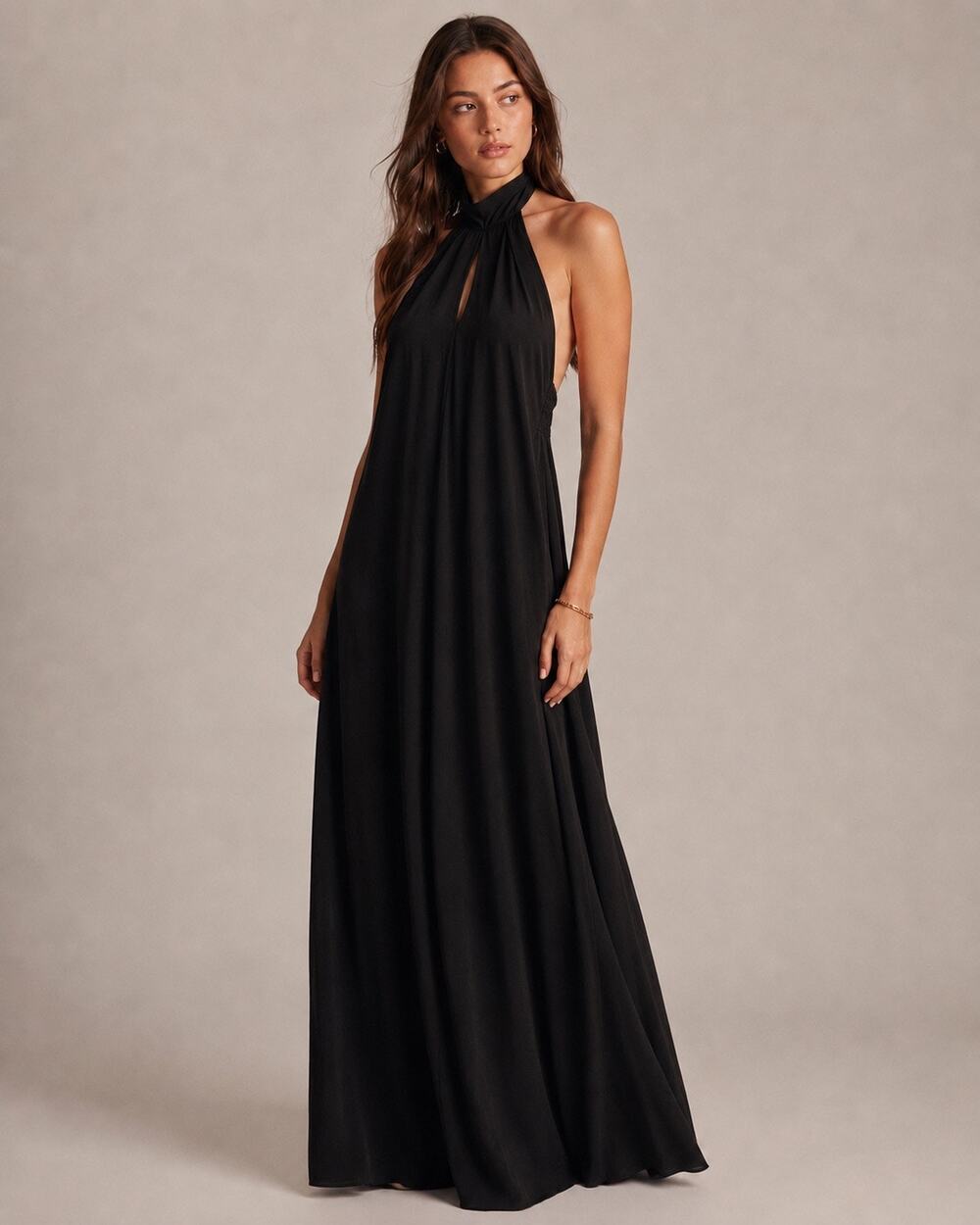 VICI x Hayley 2021 Limited Edition Black Halter Maxi Dress M Dark Feminine